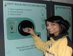 IKEA Light Bulb Recycling Machine